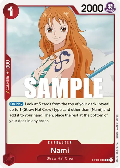 Nami OP01-016 OP01 Romance Dawn