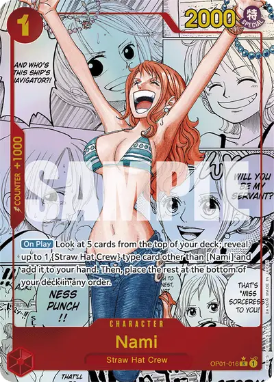 Nami OP01-016 Manga PRB01 One Piece Card The Best