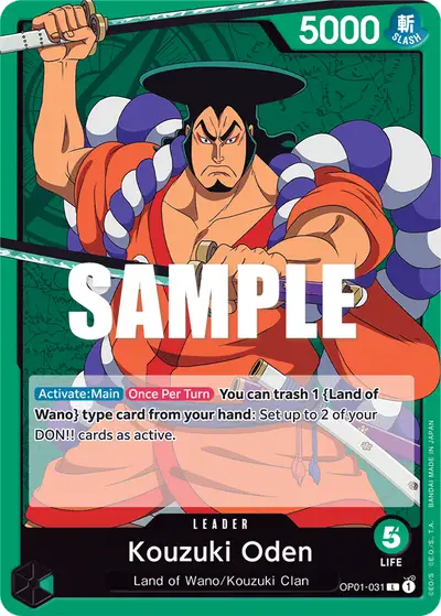 Kouzuki Oden OP01-031 OP01 Romance Dawn