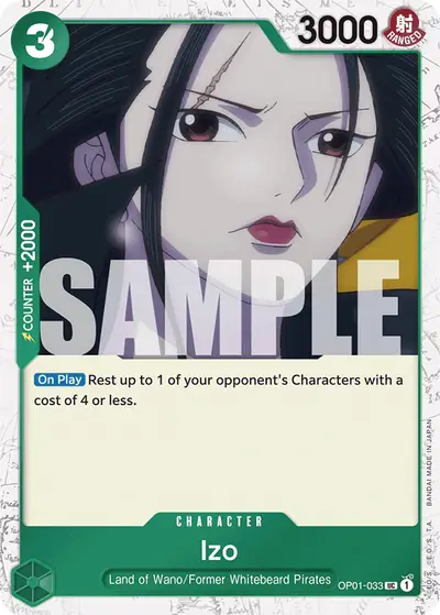 Izo OP01-033 Jolly Roger Foil PRB01 One Piece Card The Best