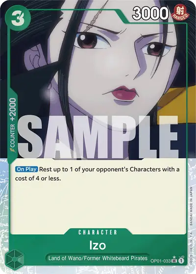 Izo OP01-033 Parallel 4 PRB01 One Piece Card The Best