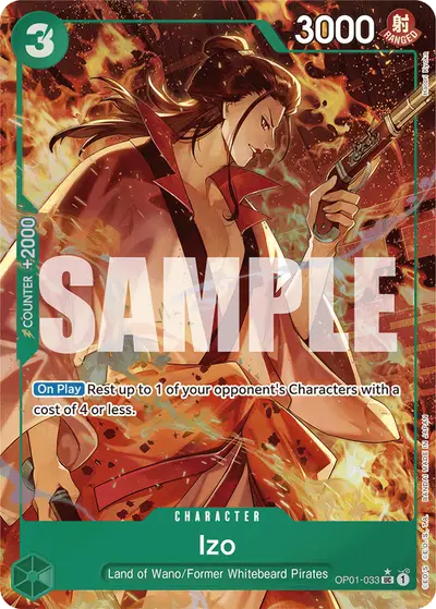 Izo OP01-033 Full Art PRB01 One Piece Card The Best