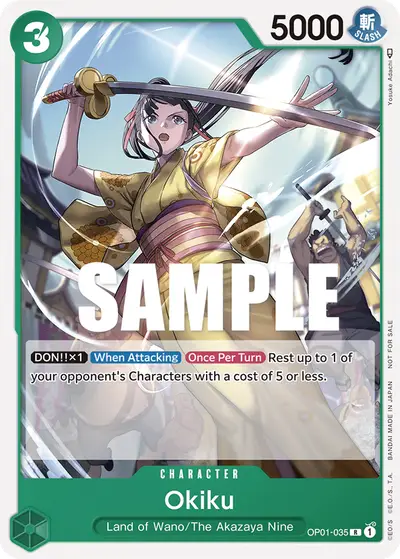 Okiku OP01-035 Parallel 1 Promotion Cards