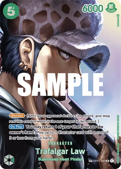 Trafalgar Law OP01-047 SP OP04 Kingdoms of Intrigue