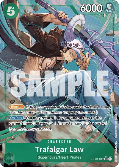 Trafalgar Law OP01-047 Alternate Art PRB01 One Piece Card The Best