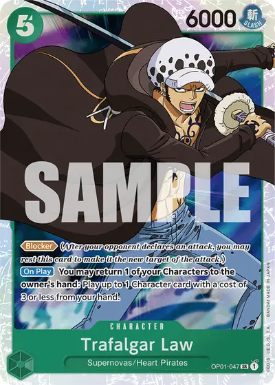 Trafalgar Law OP01-047 Reprint 1 PRB01 One Piece Card The Best
