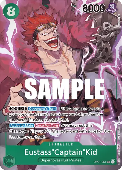 Eustass "Captain" Kid OP01-051 Parallel OP01 Romance Dawn