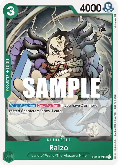 Raizo OP01-052 Parallel 1 Promotion Cards
