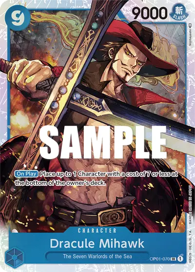 Dracule Mihawk OP01-070 OP01 Romance Dawn