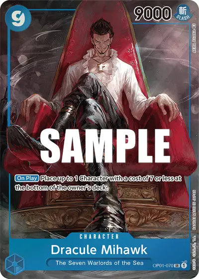 Dracule Mihawk OP01-070 Parallel OP01 Romance Dawn