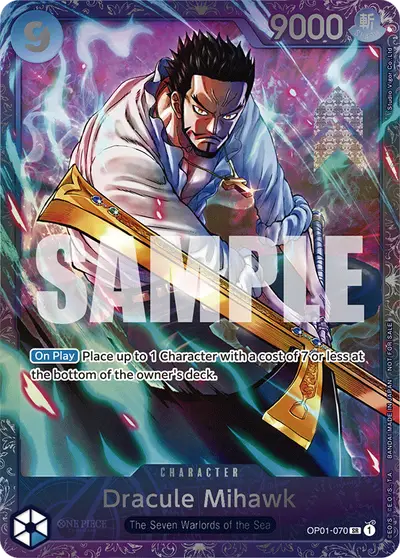 Dracule Mihawk OP01-070 Parallel 2 Promotion Cards