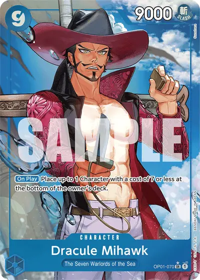 Dracule Mihawk OP01-070 Alternate Art PRB01 One Piece Card The Best