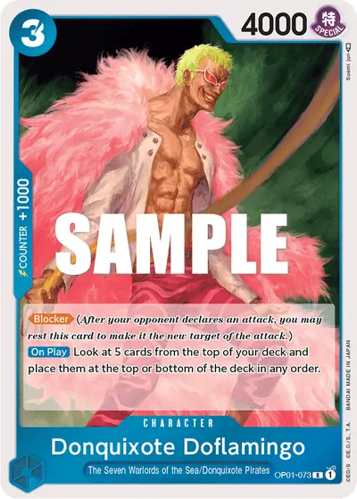 Donquixote Doflamingo OP01-073 OP01 Romance Dawn