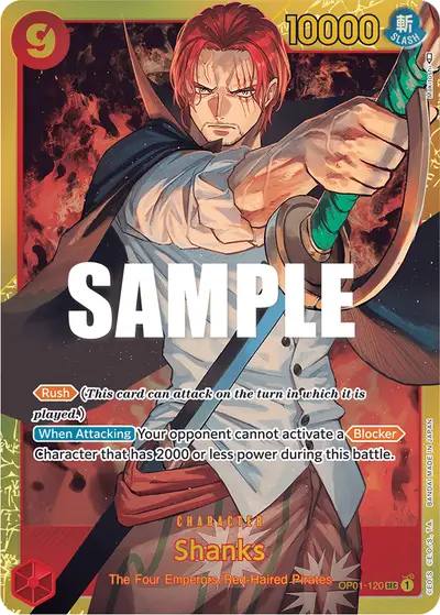 Shanks OP01-120 OP01 Romance Dawn