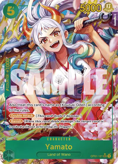Yamato OP01-121 Alternate Art PRB01 One Piece Card The Best