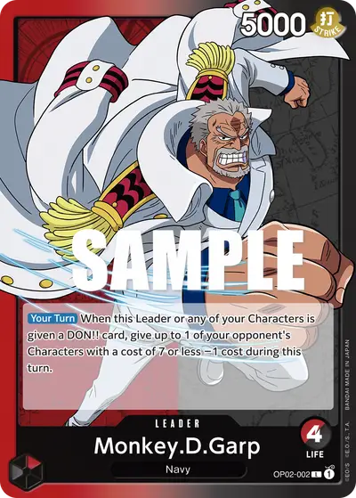Monkey D. Garp OP02-002 OP02 Paramount War