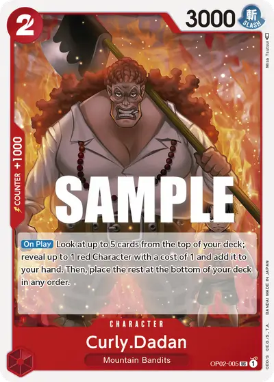 Curly Dadan OP02-005 OP02 Paramount War