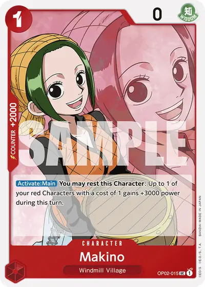 Makino OP02-015 Reprint 1 PRB01 One Piece Card The Best