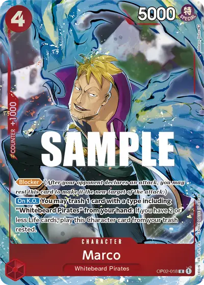 Marco OP02-018 Alternate Art OP02 Paramount War