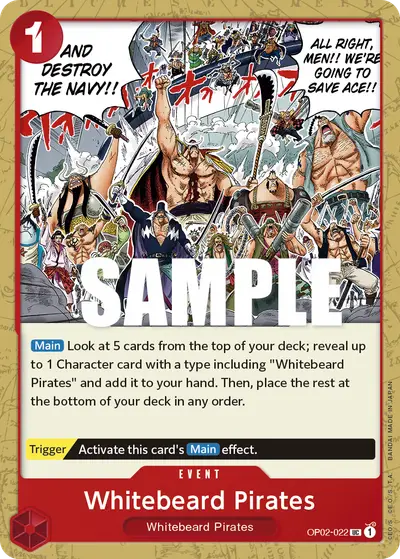 Whitebeard Pirates OP02-022 OP02 Paramount War
