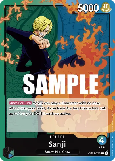 Sanji OP02-026 OP02 Paramount War