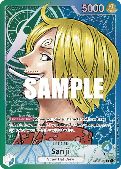 Sanji OP02-026 Alternate Art OP02 Paramount War