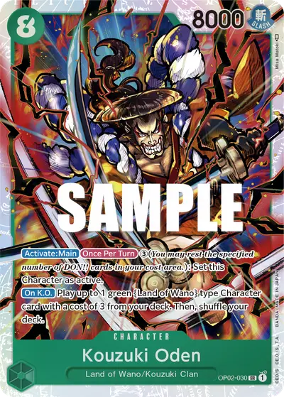 Kouzuki Oden OP02-030 OP02 Paramount War