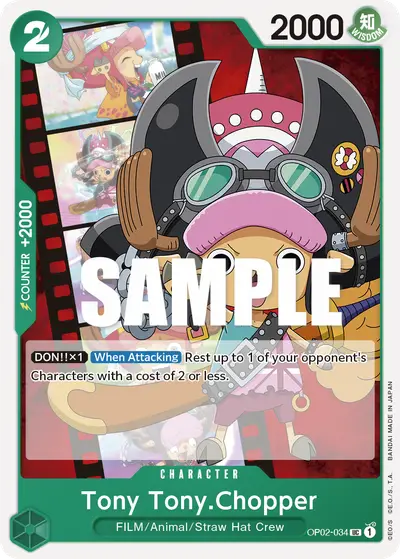 Tony Tony Chopper OP02-034 OP02 Paramount War