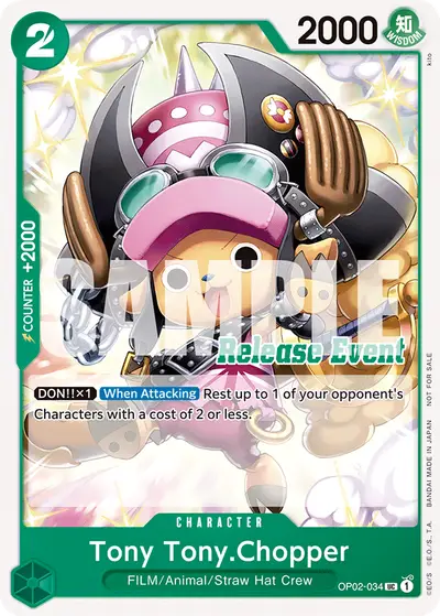 Tony Tony Chopper OP02-034 Parallel 2 Promotion Cards