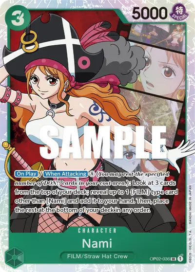 Nami OP02-036 OP02 Paramount War