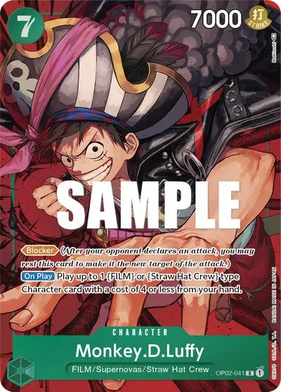 Monkey D. Luffy OP02-041 Alternate Art OP02 Paramount War