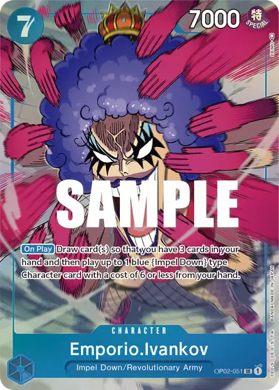 Emporio Ivankov OP02-051 Alternate Art OP02 Paramount War