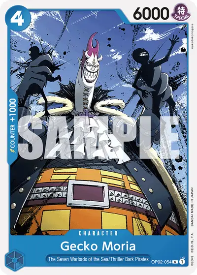 Gecko Moria OP02-054 Reprint 1 ST17 Blue Donquixote Doflamingo