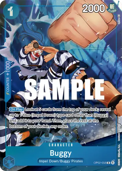 Buggy OP02-058 Alternate Art OP02 Paramount War