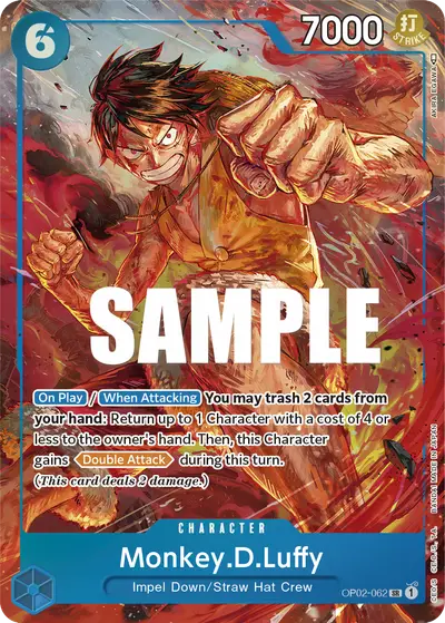 Monkey D. Luffy OP02-062 Alternate Art OP02 Paramount War
