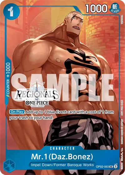 Mr. 1 (Daz Bonez) OP02-063 Parallel 1 Promotion Cards