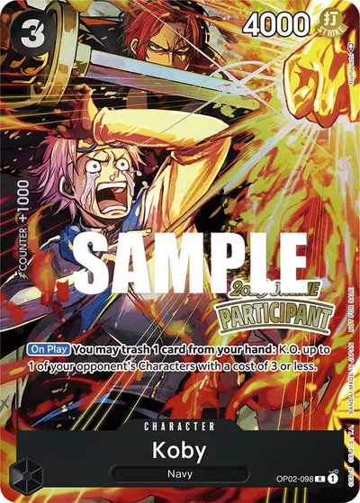 Koby OP02-098 Parallel 1 Promotion Cards