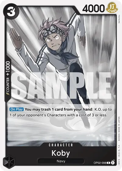 Koby OP02-098 Reprint 1 ST19 Black Smoker