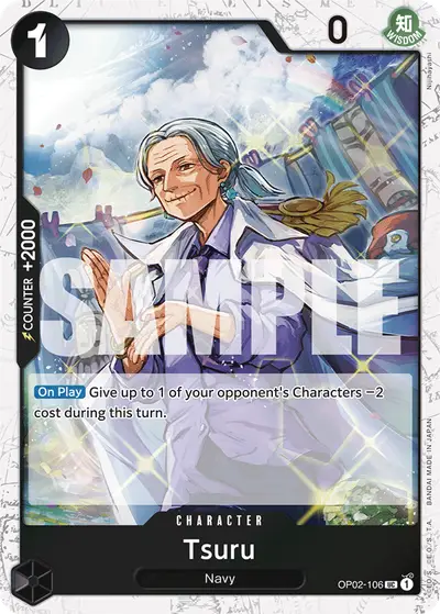 Tsuru OP02-106 Jolly Roger Foil PRB01 One Piece Card The Best