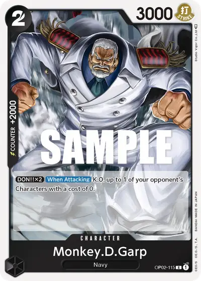 Monkey D. Garp OP02-115 OP02 Paramount War
