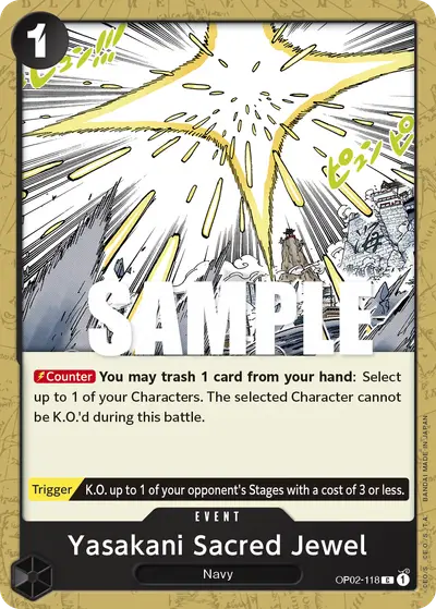 Yasakani Sacred Jewel OP02-118 OP02 Paramount War