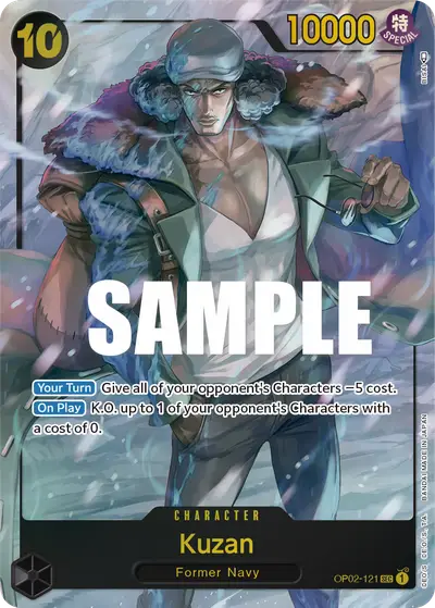 Kuzan OP02-121 Alternate Art OP02 Paramount War