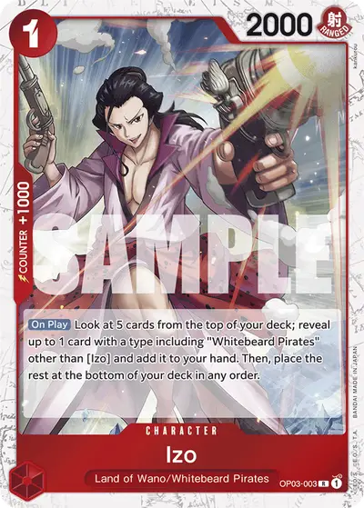Izo OP03-003 Jolly Roger Foil PRB01 One Piece Card The Best