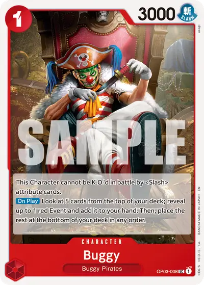 Buggy OP03-008 Reprint PRB02 One Piece Card The Best Vol. 2