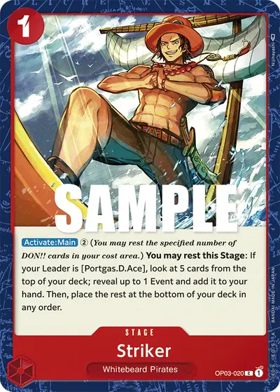 Striker OP03-020 OP03 Pillars of Strength