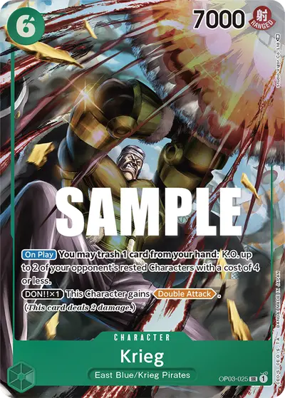 Krieg OP03-025 Alternate Art OP03 Pillars of Strength