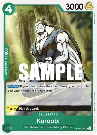 Kuroobi OP03-026 OP03 Pillars of Strength