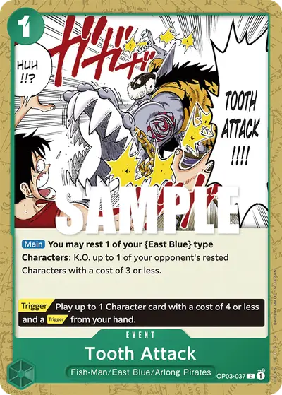 Tooth Attack OP03-037 OP03 Pillars of Strength