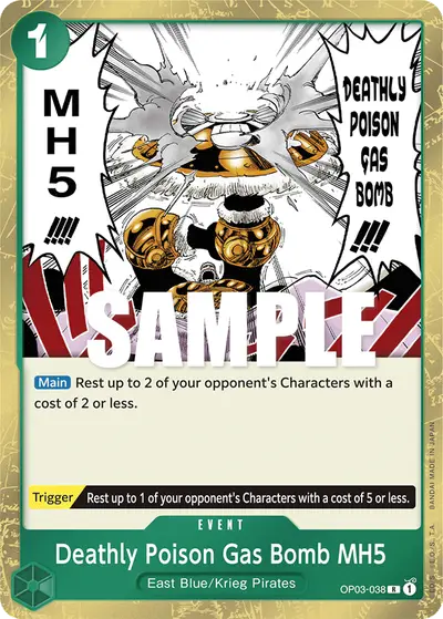 Deathly Poison Gas Bomb MH5 OP03-038 OP03 Pillars of Strength