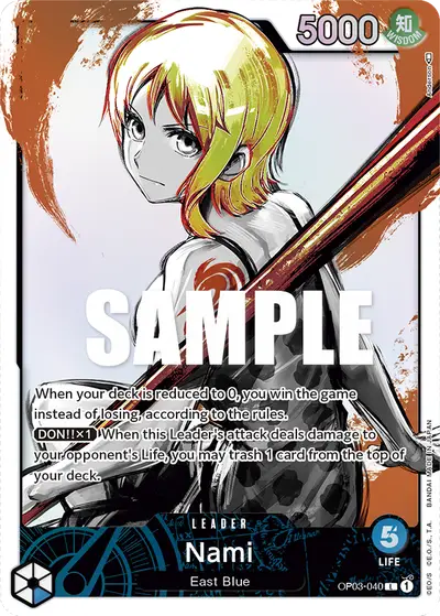 Nami OP03-040 Alternate Art OP03 Pillars of Strength